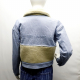 2020 winter Short style denim and berber fleece  Stitching jacket