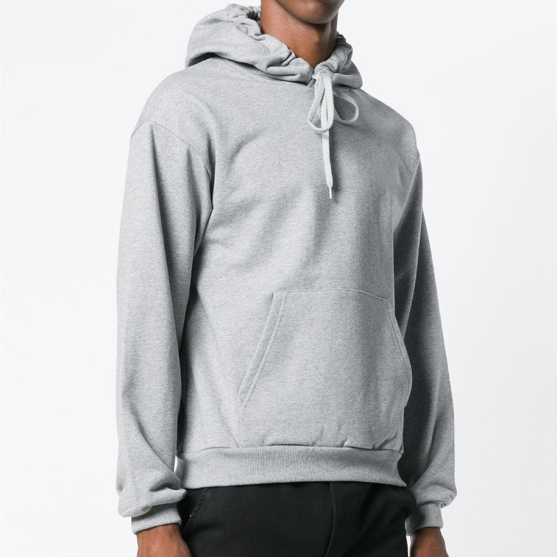 Men's knitted hooded pullover