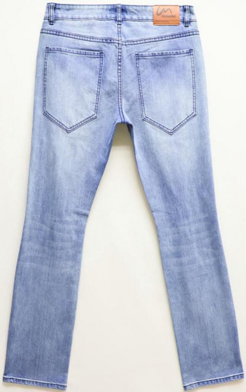 2021 MLM1008# Basic stir-fry bleached wash ripped jeans