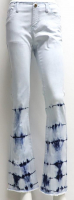 2021 MLW048# Tie - flower bleach wash fashion women's jeans