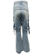 Girl's Bell Bottom Jeans With Strap MNH008