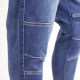 Knitted denim men stretch loose straight tube
