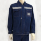 Denim overalls Jackets with Reflective tape-MWW014